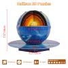 3D Puzzles for Kids Ages 8-10-12-14 Earth Globe DIY Geography Puzzle, Educational Learning Toys 3D Jigsaw World Globe Map Model Kit Teaching Aids Birthday for Boys Girls, 50 Pieces view 2