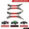 RCAWD Drive Shaft for ARRMA 3S 1/10 Big Rock, Granite, SENTON, VORTEKS, 1/8 Typhon & Mega 550 Granite, Typhon Upgrades, RC Driveshaft Hop Up Parts for #AR310780, #ARAC4041 Red view 2