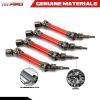 RCAWD Drive Shaft for ARRMA 3S 1/10 Big Rock, Granite, SENTON, VORTEKS, 1/8 Typhon & Mega 550 Granite, Typhon Upgrades, RC Driveshaft Hop Up Parts for #AR310780, #ARAC4041 Red view 4