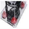 Better Display Cases Acrylic Mini - Miniature Football Helmet (not Full Size) Display Case with Clear Case, Red Risers and Mirror Base (V45/A003) view 2