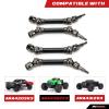RCAWD Drive Shaft for ARRMA 3S 1/10 Big Rock, Granite, SENTON, VORTEKS, 1/8 Typhon & Mega 550 Granite, Typhon Upgrades, RC Driveshaft Hop Up Parts for #AR310780, #ARAC4041 Black view 2