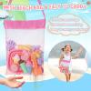 REZUCREY Beach Toys, Ice Cream Sand Toys for Toddlers, with Collapsible Bucket and Shovels for Kids with Bag, Travel Toys for Boys Baby Girls Age 3 4 5 6 7 8+ view 3