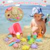REZUCREY Beach Toys, Ice Cream Sand Toys for Toddlers, with Collapsible Bucket and Shovels for Kids with Bag, Travel Toys for Boys Baby Girls Age 3 4 5 6 7 8+ view 4