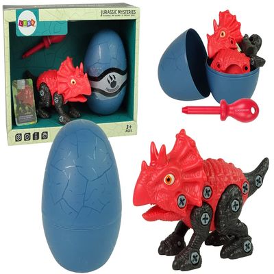 Dinosaur Triceratops Set with Egg DIY Screwdriver