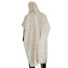 100% Wool Tallit Prayer Shawl Model Malchut TZIZIYOT CHABAD Jewish wedding,Talitnia Tallit - Made in Israel -Choose a size and color (160x190cm / 63"x74" XL/80, Black) view 1