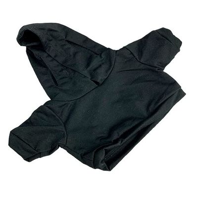 Custom Hoodie Tee 16" Teddy Bear Outfit Teddy Bear Clothes Fit 15" - 17" Build-a-Bear, Vermont Teddy Bears, Make Your Own Stuffed Animals (Black)