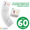 Emotion Cards for Kids, Feeling Cards Game | 60 Emotion & Feeling Flash Cards for Kids | Learn Feelings and Needs Cards | Teach Mixed Emotions & Emotional Intelligence Cards to Children & Toddlers view 2