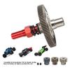 Slipper Gear Set, 91T Metal Differential Upgrade Kit, High-Performance Parts Assembly for RC Enthusiasts Off-Road Racing and Hobby Tuning(Red) view 4