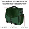 ENHANCE Collector's Edition RPG Adventurer's DnD Bag - Dragon Hide Exterior Travel RPG Bag with Tabletop Miniatures Storage Vault, Mat Holder, DnD Dice & Token Pockets, Fits 4-8 Books (Dragon Green) view 2