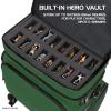 ENHANCE Collector's Edition RPG Adventurer's DnD Bag - Dragon Hide Exterior Travel RPG Bag with Tabletop Miniatures Storage Vault, Mat Holder, DnD Dice & Token Pockets, Fits 4-8 Books (Dragon Green) view 4