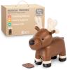 Little Big Friends Musical Baby Toy  Soft Plush Pull-String Cord Classical Toy for Baby & Toddlers | Soothing Stuffed Cuddly Animal Gift | Bruce The Moose view 1