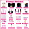 Hollyhi 59 Pcs Kids Makeup Kit for Girl, Washable Play Makeup Toys Set for Dress Up, Pretend Beauty Vanity Set with Cosmetic Case Birthday Toys for Girls 3 4 5 6 7 8 9 10 11 12 Years Old Kids Toddlers view 2