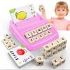 DEGIDEGI Educational Toys for Kids Ages 3-8, Matching Letter Spelling Game ABC Learning, Learning Toys for 4-7 Year Old Girls,Christmas Birthday Party Gifts for 3 4 5 6 7 8 Year Olds Girls Pink view 1