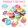 24 Pcs Rainbow Donut Stress Balls Stress Relief Donut Squeeze for Kids Slow Rising Party Supplies 2 x 0.8 Inches Fake Squeeze Doughnut for Birthday Party Favors view 2