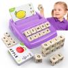 Matching Letter Games for Kids Ages 4-8,Learning & Education Toys for Preschool Boys Girls Spelling/Reading/Math Learning/Word Recognition,Birthday Gifts Educational Toys for Kindergarten Kids, Purple view 1