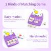 Matching Letter Games for Kids Ages 4-8,Learning & Education Toys for Preschool Boys Girls Spelling/Reading/Math Learning/Word Recognition,Birthday Gifts Educational Toys for Kindergarten Kids, Purple view 2