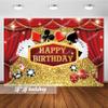 Casino Theme Party Decorations, Casino Birthday Decorations Supplies, Las Vegas Party Decoration, Poker Happy Birthday Backdrop view 2