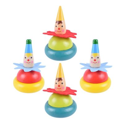 4pcs Spinning Top Children Supply Kids Toy Gyro Toy Kids Supply Adorable Interesting Household