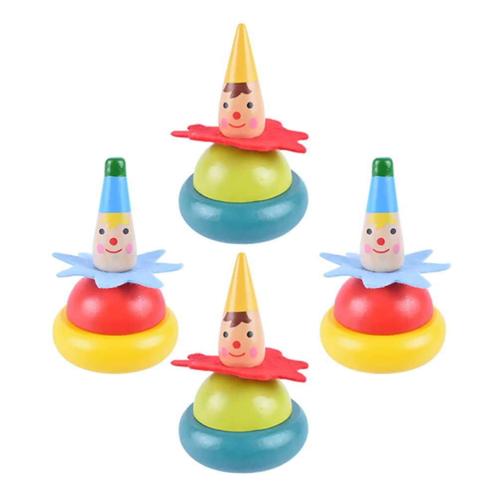 4pcs Spinning Top Children Supply Kids Toy Gyro Toy Kids Supply Adorable Interesting Household