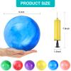 GCQJOQ 12 Pcs Marbleized Bouncy Balls 9 Inches Playground Balls for Beach, School, Indoor/Outdoor Play Balls view 2