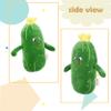 BABOLI Adorable Pickle Stuffed Animal Cucumber Plush Plant with Smile Face and Yellow Corolla Pretty Cute Plushie Toy Gifts for Any Pickle Lover 9 Inches (Naughty-S) view 2