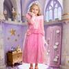 iTVTi Little Girls Princess Costume Dress Up Cosplay for Carnival Halloween Party Pink, 7-8 Years(Tag 150) view 2