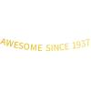 Awesome Since 1937 Banner Pre-strung Happy 88th Birthday Banner Gold Glittery 88 Eighty Eight Years Old Birthday Party Decorations for Men Women view 1