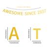 Awesome Since 1937 Banner Pre-strung Happy 88th Birthday Banner Gold Glittery 88 Eighty Eight Years Old Birthday Party Decorations for Men Women view 2