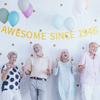 Awesome Since 1946 Banner Pre-strung Happy 79th Birthday Banner Gold Glittery 79 Seventy Nine Years Old Birthday Party Decorations for Men Women view 4