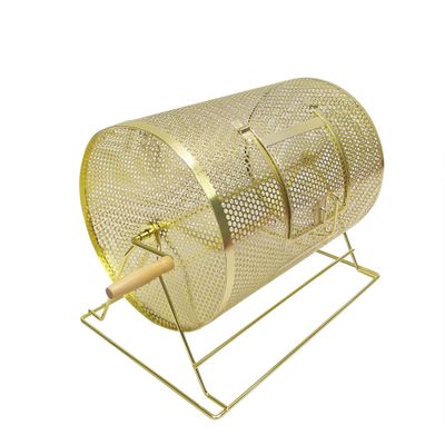 FixtureDisplays Metal Raffle Drum, Lucky Draw Tumbler, Party Door Prize Lottery Spinner, 12" Diameter Drum, Overall 19X13X15" 119570-NPF