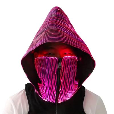 Hat Glowing Jumping Hat Glowing Punk Mask Glowing Mask Cap