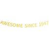 Awesome Since 1947 Banner Pre-strung Happy 78th Birthday Banner Gold Glittery 78 Seventy Eight Years Old Birthday Party Decorations for Men Women view 1