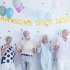 Awesome Since 1932 Banner Pre-strung Happy 93rd Birthday Banner Gold Glittery 93 Ninety Three Years Old Birthday Party Decorations for Men Women view 4