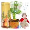 Emoin Dancing Cactus Talking Cactus Baby Toys for Boys and Girls Singing Children's Songs, Dancing Mimicking Toy Repeats What You Say & Recording, Plush Interactive Toy Musical Toys view 1