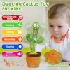 Emoin Dancing Cactus Talking Cactus Baby Toys for Boys and Girls Singing Children's Songs, Dancing Mimicking Toy Repeats What You Say & Recording, Plush Interactive Toy Musical Toys view 3