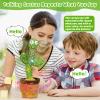 Emoin Dancing Cactus Talking Cactus Baby Toys for Boys and Girls Singing Children's Songs, Dancing Mimicking Toy Repeats What You Say & Recording, Plush Interactive Toy Musical Toys view 4