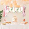 Birthday Decorations for Baby 1st Birthday High Chair Banner Garden Theme Party Supplies Photo Props view 4