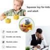 3PCS Animal Squishes Toys with Cheese Cup Squishies Cute Mice Squeeze Toys for Kids Cheese Squirrel Cup Fidget Toys for Adults Anxiety ADHD Stress Relief Toy Birthday Party Favors view 3