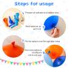 HyDren 198 Pcs Blue and Orange Balloons Arch Garland Kit 18 12 10 5 Inch Latex Confetti Balloon for Blue Dog Theme Target War Sign Birthday Party Decoration Supplies view 3