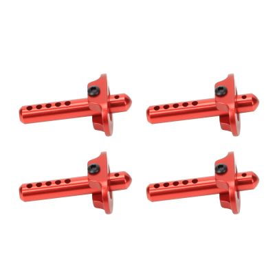 RCAWD Aluminum Alloy Body Post Set for 1-10 Arrma 3s Blx&Mega550 Granite 1-7 1-8 Blx Cars(Red)