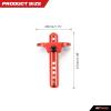 RCAWD Aluminum Alloy Body Post Set for 1-10 Arrma 3s Blx&Mega550 Granite 1-7 1-8 Blx Cars(Red) view 2