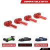 RCAWD Aluminum Alloy Body Post Set for 1-10 Arrma 3s Blx&Mega550 Granite 1-7 1-8 Blx Cars(Red) view 4