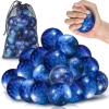 30 Pcs Galaxy Stress Ball Bulks for Kids Adults, 2.5 Inch Galaxy Party Favor Gift Decorations Space Theme Stress Balls with Storage Bag for School Stress Relief, Ball Games view 1