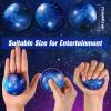 30 Pcs Galaxy Stress Ball Bulks for Kids Adults, 2.5 Inch Galaxy Party Favor Gift Decorations Space Theme Stress Balls with Storage Bag for School Stress Relief, Ball Games view 3