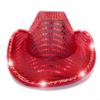 YADIRF Led Hat Cowboy Sequin Party Cap Flashing Light Up Dance Party Cowboy For Halloween Costume Cosplay Holiday (Red) view 3