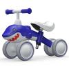 YGJT Baby Balance Bikes Seat Adjustable Toddler Riding Toy for 1 + Year Old Boys Girls, 12-48 Months Baby's First Bike First Birthday Blue Shark view 1