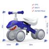 YGJT Baby Balance Bikes Seat Adjustable Toddler Riding Toy for 1 + Year Old Boys Girls, 12-48 Months Baby's First Bike First Birthday Blue Shark view 3