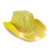 YADIRF Led Hat Cowboy Sequin Party Cap Flashing Light Up Dance Party Cowboy For Halloween Costume Cosplay Holiday (Yellow) view 2