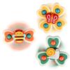 ALASOU 3PCS Suction Cup Spinner Toys for 1 Year Old Boy Girl|Spinning Top 12 18 Months|1 2 Year Old Boy Birthday Gift|Baby Bath Toy for Kids Ages 1-3|Sensory Airplane Travel Toy for Infant Toddlers view 1