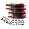 4pcs Full Alloy Front Rear Shocks Absorber Damper 90mm 100mm Hole to Hole for RC LOSI 1/10 Lasernut U4 Tenacity DB Pro TT Pro 4WD SCT Upgrade Parts (Red) view 1